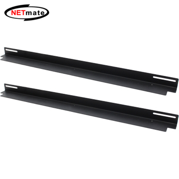 NETmate NM-SBA01 서버랙 가이드 앵글(블랙, 좌/우 한세트)