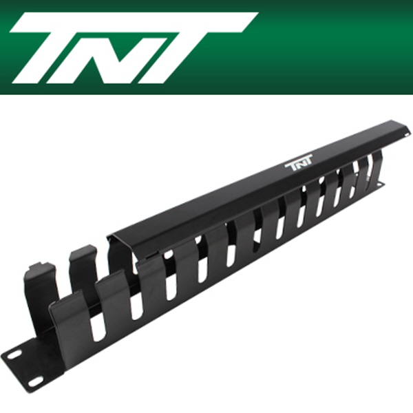 TNT NM-TNT69 허브랙/서버랙 케이블 매니지먼트 판넬(1U/블랙)