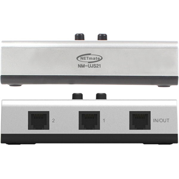 NETmate NM-UJS21 RJ-11/12 2:1 양방향 수동선택기(벽걸이형)