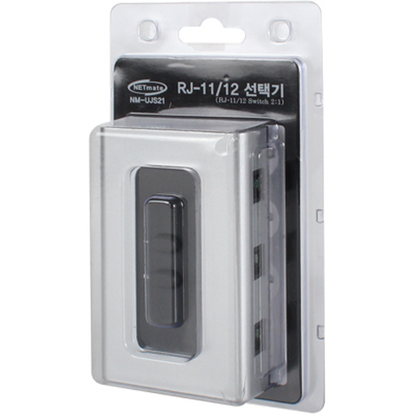 NETmate NM-UJS21 RJ-11/12 2:1 양방향 수동선택기(벽걸이형)