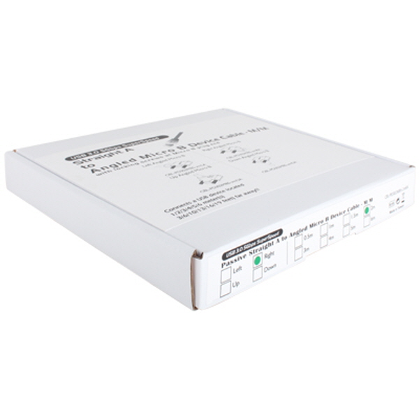 NETmate CBL-PD302MBS-2mRA USB3.0 AM-MicroB(오른쪽 꺾임) 케이블 2m