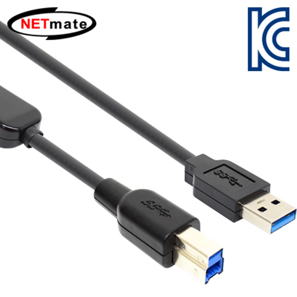 NETmate CBL-D302-10M USB3.0 AM-BM 리피터10m