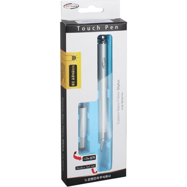 NETmate NMTP-ST04SV 모바일 볼펜겸용 정전식 특허 터치펜(실버)