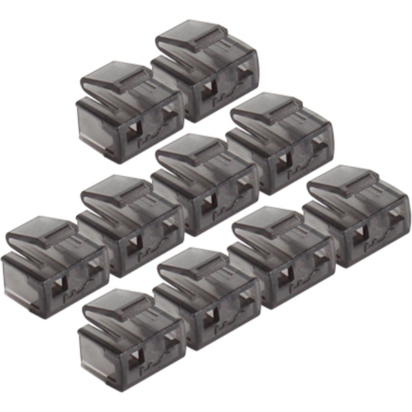 NETmate NM-RL02G RJ-45 포트 전용 보안 커넥터(블랙/10개)