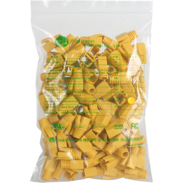 PLUG MASTER NM-SR014Y RJ-45 CAT.7/6A 통부트(8Ø/옐로우/100개)