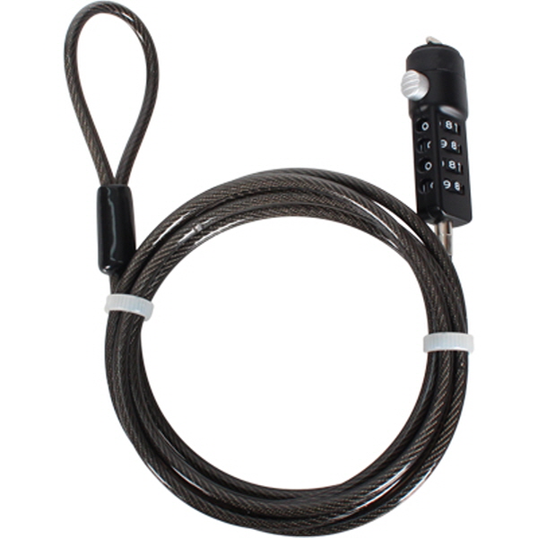 NETmate NM-SLL02 노트북 도난방지 와이어 잠금장치(다이얼 타입/Ø4.5mm/1.8m)