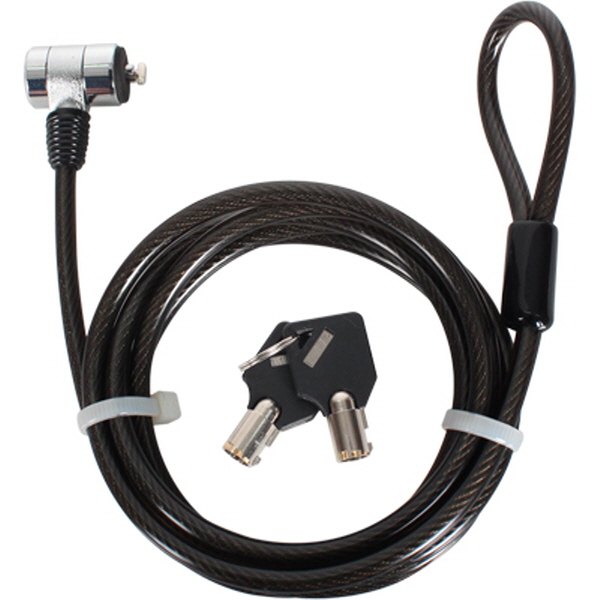 NETmate NM-SLL03 노트북 도난방지 와이어 잠금장치(키 타입/Ø6.0mm/1.8m)