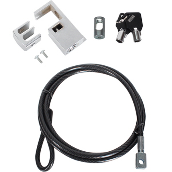 NETmate NM-SLD01 컴퓨터 도난방지 와이어 잠금장치(키 타입/Ø6.0mm/1.5m)