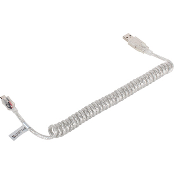 NETmate NMC-UMB15C USB2.0 AM-Micro 5핀 스프링 케이블 1.5m