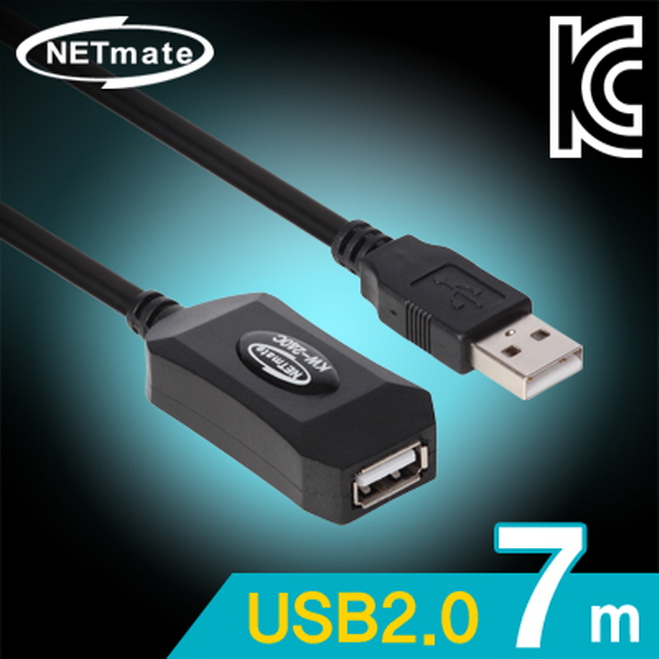 NETmate KW-240C USB2.0 무전원 리피터 7m (Terminus)