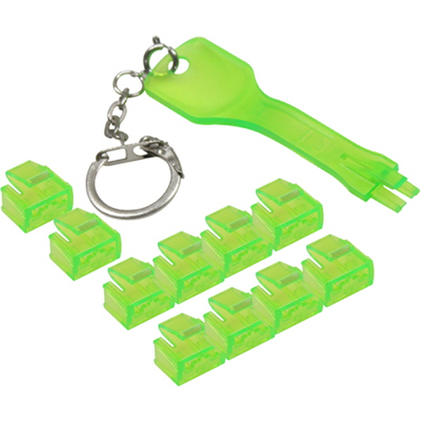 NETmate NM-RL01GR RJ-45 포트 잠금장치(그린)