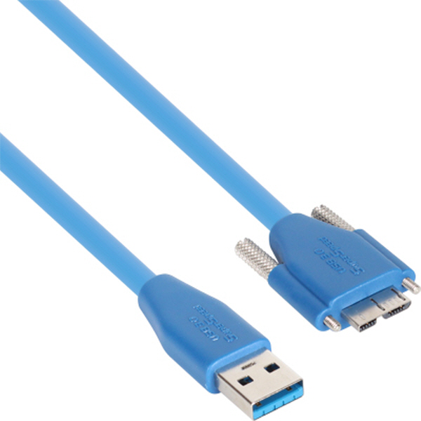 NETmate CBL-HFPD302MBS-3M USB3.0 High-Flex AM-MicroB(Lock) 케이블 3m