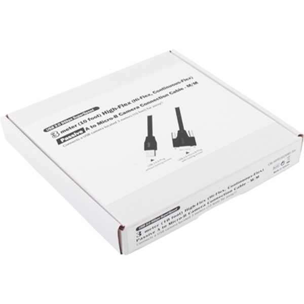 NETmate CBL-HFPD302MBS-3M USB3.0 High-Flex AM-MicroB(Lock) 케이블 3m