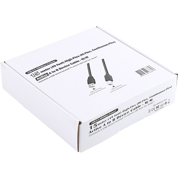 NETmate CBL-HFD203-15M USB2.0 High-Flex AM-BM 리피터 15m