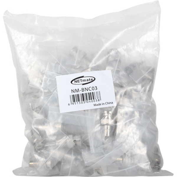NETmate NM-BNC03(100개) BNC(M)-RCA(F) 젠더(100개)