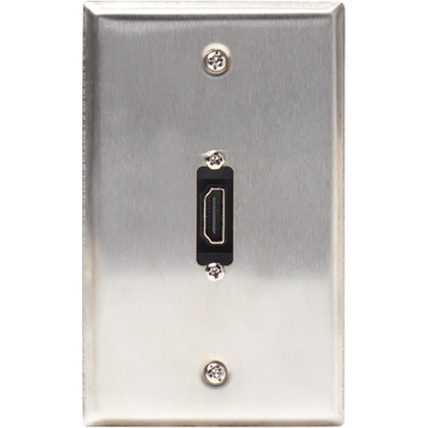 TNT NM-TNT94 HDMI 1포트 젠더 타입 스테인리스 월 플레이트