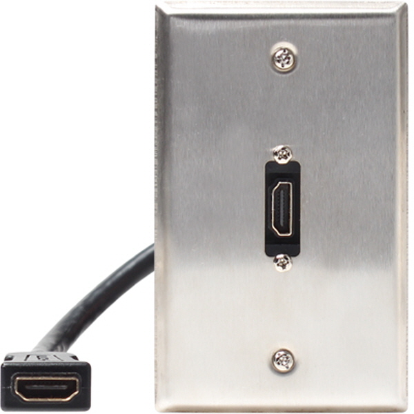 TNT NM-TNT96 HDMI 1포트 케이블 타입 스테인리스 월 플레이트