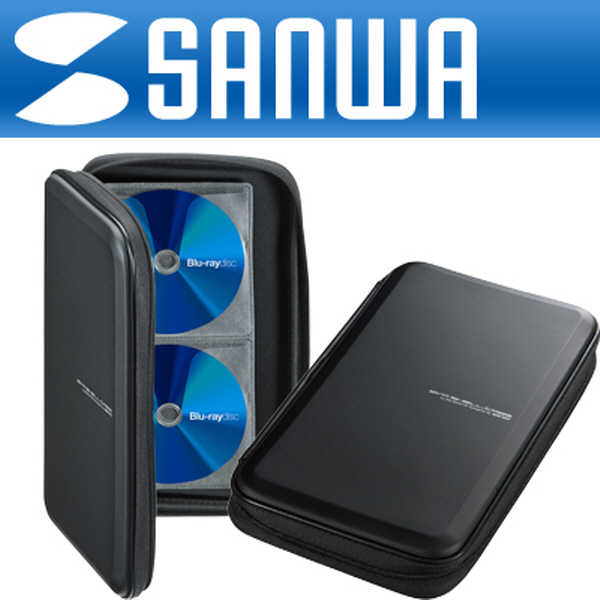 SANWA FCD-WLBD56BK 블루레이 지원 세미하드 CD/DVD 케이스(56매/블랙)