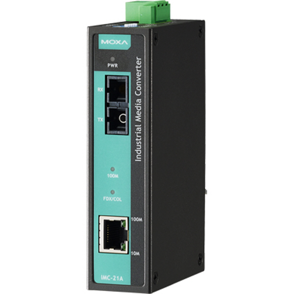 MOXA(모싸) ★재고보유★ IMC-21A-S-SC-T 산업용 싱글모드 이더넷 광 컨버터(SC/싱글/40Km/1310nm)