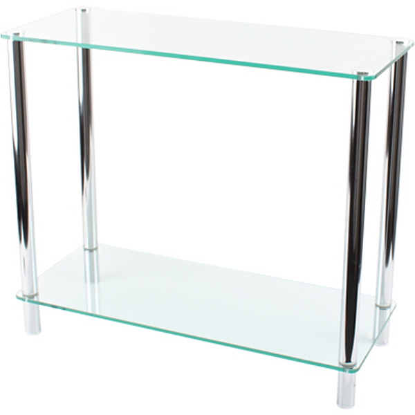 NETmate NM-GCD06 2단 다용도 강화유리 선반(클리어)