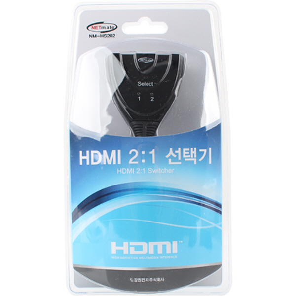 NETmate NM-HS202 4K 지원 HDMI 2:1 선택기