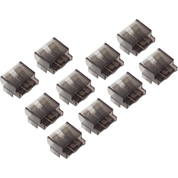 NETmate NM-FL02G LC 광 케이블 잠금장치(블랙/10개/NM-FL01G 전용)