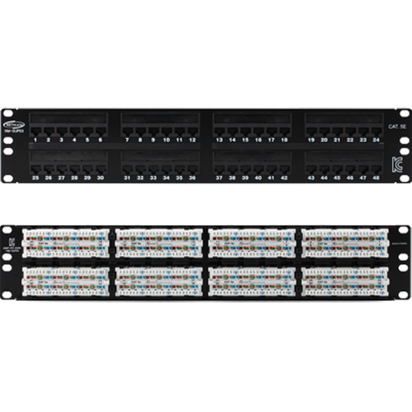 NETmate NM-SUP03 CAT.5E 48포트 패치 판넬(2U)