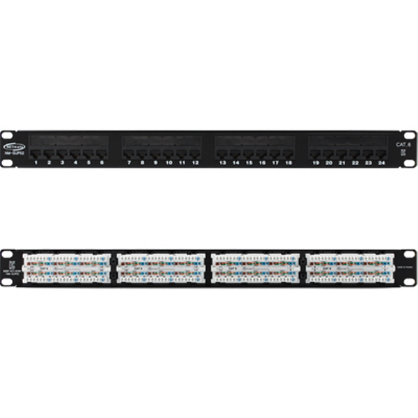 NETmate NM-SUP02 CAT.6 24포트 패치 판넬(1U)