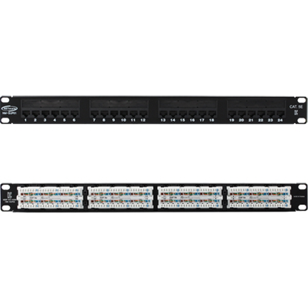 NETmate NM-SUP01 CAT.5E 24포트 패치 판넬(1U)