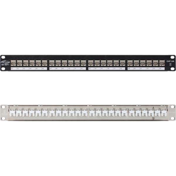 NETmate NM-SUP11 CAT.6A STP 24포트 키스톤잭 판넬(1U)