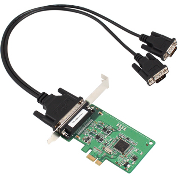 MOXA(모싸) ★재고보유★ CP-132EL-DB9M 2포트 PCI Express RS422/485 시리얼카드(슬림PC겸용)