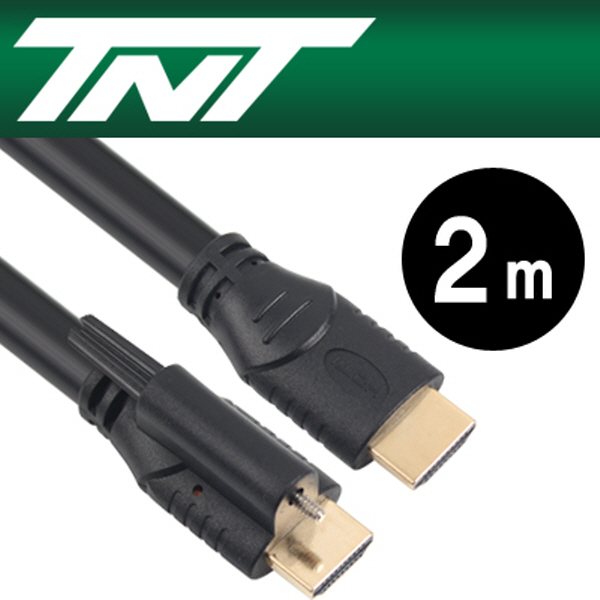 TNT NM-TNT102 HDMI 1.4 Screw Lock 케이블 2m