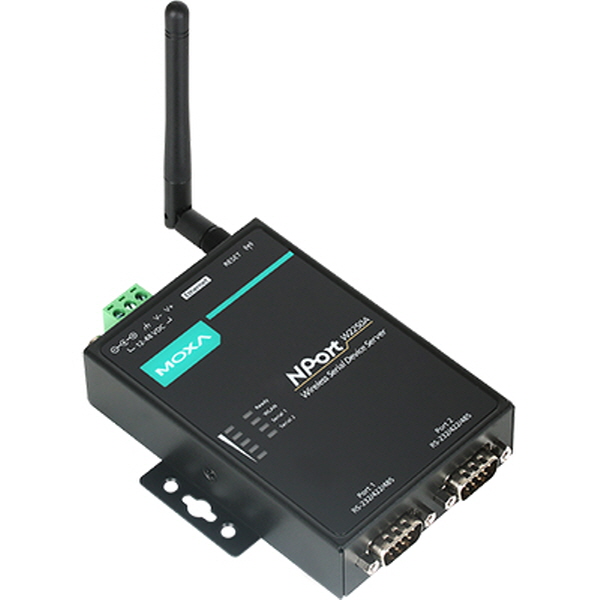 MOXA(모싸) ★재고보유★ NPort W2250A 2포트 RS232/422/485 무선 디바이스 서버