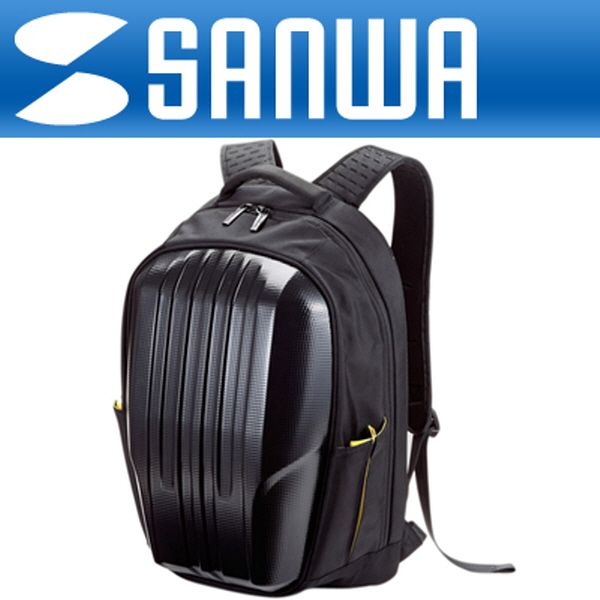 SANWA 200-BAG068BK 초경량 하드쉘 노트북 가방/백팩(15.6형와이드/블랙)