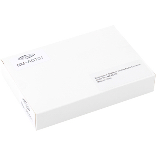 NETmate NM-ACT01 디지털 to 아날로그 오디오 컨버터[Coaxial(동축) or SPDIF(광) to RCA + Stereo]