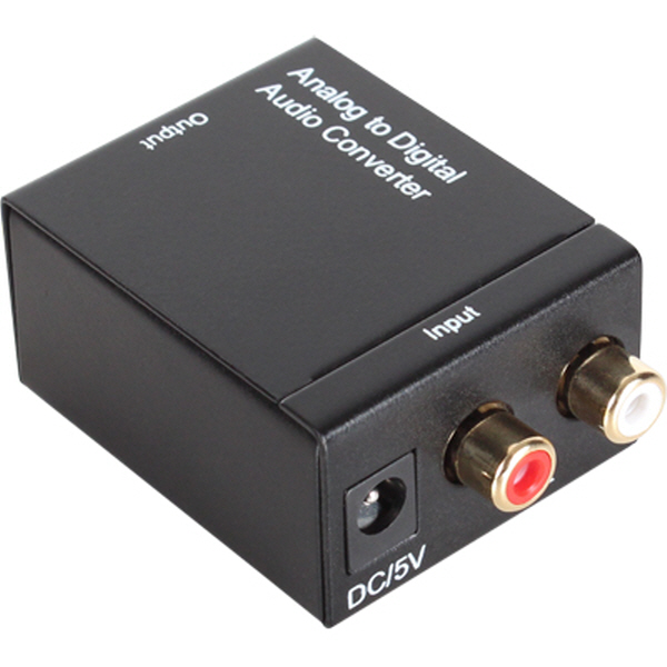 NETmate NM-ACT02 아날로그 to 디지털 오디오 컨버터[RCA to Toslink(광) + Coaxial(동축)]