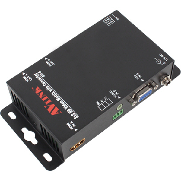 NETmate SD-4 멀티포맷 2:2 매트릭스 분배기(입력 HDMI & VGA, 출력 HDMI x2)