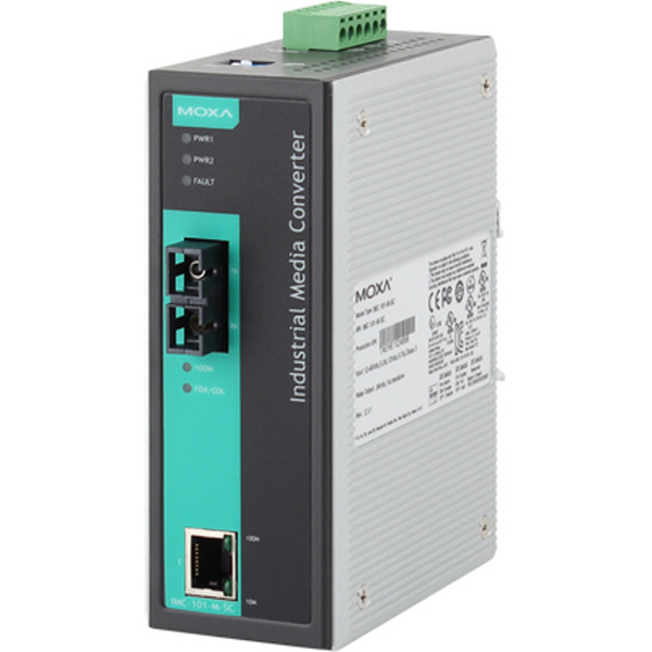 MOXA(모싸) ★재고보유★ IMC-101-M-SC 산업용 멀티모드 이더넷 광 컨버터(SC/멀티/5Km/1300nm)