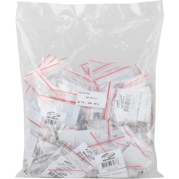 NETmate NM-BNC23 BNC 4C 압착 커넥터(50Ω/100개)