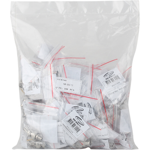 NETmate NM-BNC73 BNC 4C 압착 커넥터(75Ω/100개)