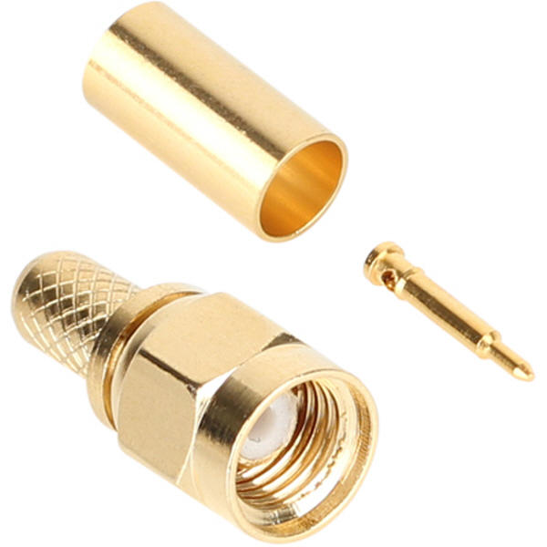 NETmate NM-BNC82(낱개) SMA 3C 압착 커넥터(50Ω/낱개)