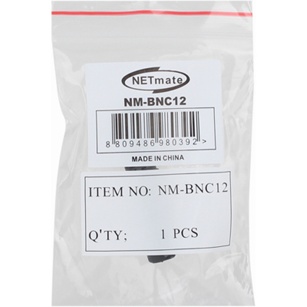 NETmate NM-BNC12 BNC 3C 커넥터 부트/부싱(5.5Ø/블랙/낱개)