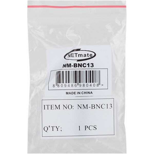 NETmate NM-BNC13 BNC 4C 커넥터 부트/부싱(6.5Ø/블랙/낱개)