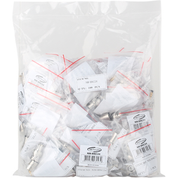 NETmate NM-BNC24 BNC 7C 압착 커넥터(50Ω/100개)