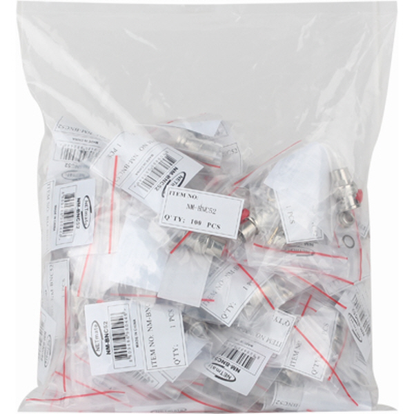 NETmate NM-BNC52 BNC 3C 조립형 커넥터(50Ω/6 Piece Set/100개)