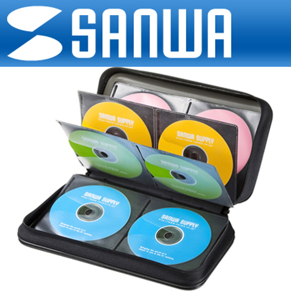 SANWA FCD-WL96BK 세미하드 CD/DVD 케이스 New (96매/블랙)