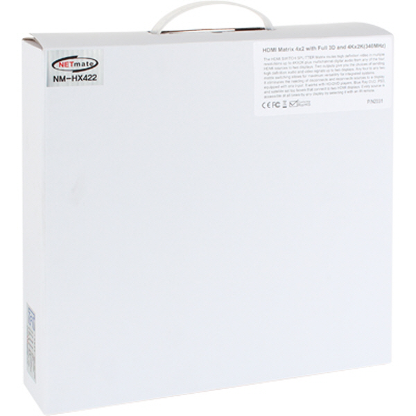 NETmate NM-HX422 4K 지원 HDMI 4:2 매트릭스 분배기(리모컨)