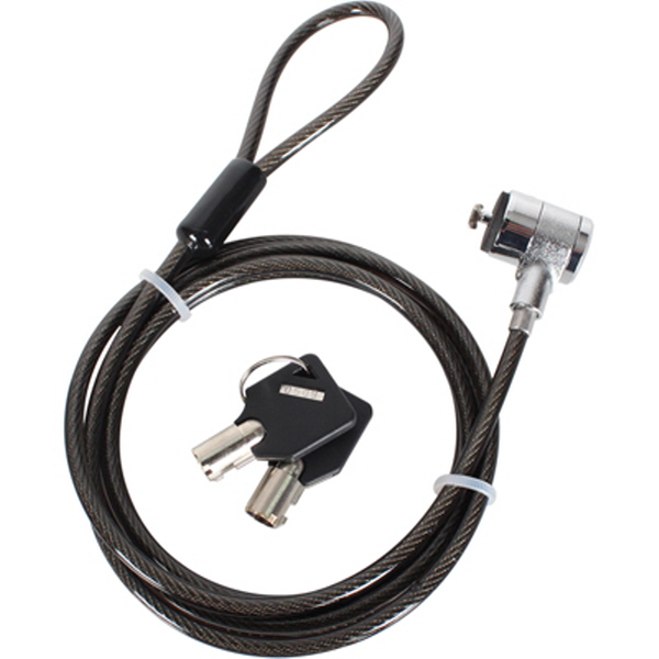 NETmate NM-SLL01M 노트북 도난방지 와이어 잠금장치(키 타입/Ø4.5mm/1.8m)