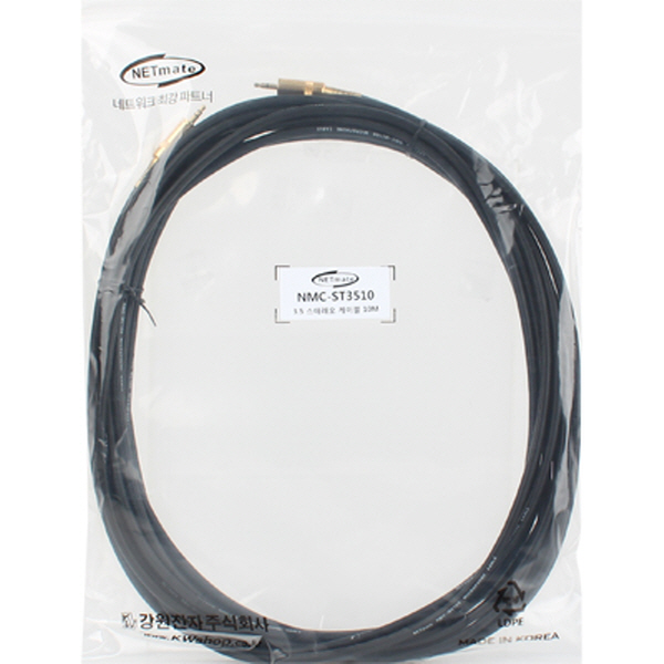 NETmate NMC-ST3510 스테레오 AUX 케이블 10m