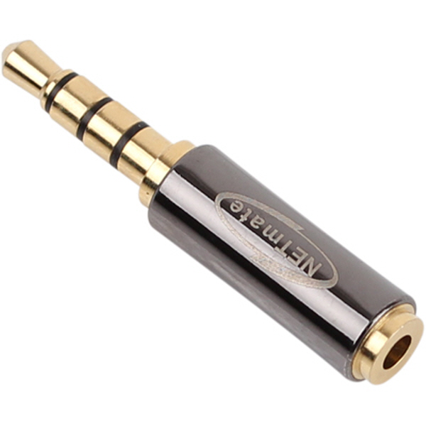 NETmate NM-AG02 3.5M/2.5F 4극 스테레오 젠더